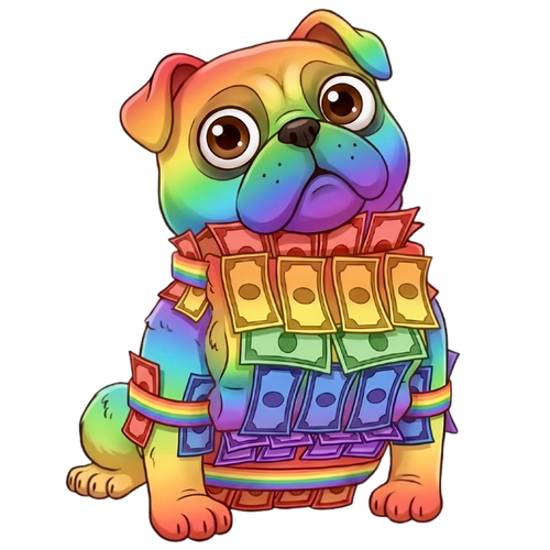 Rainbow Money Money Puggy