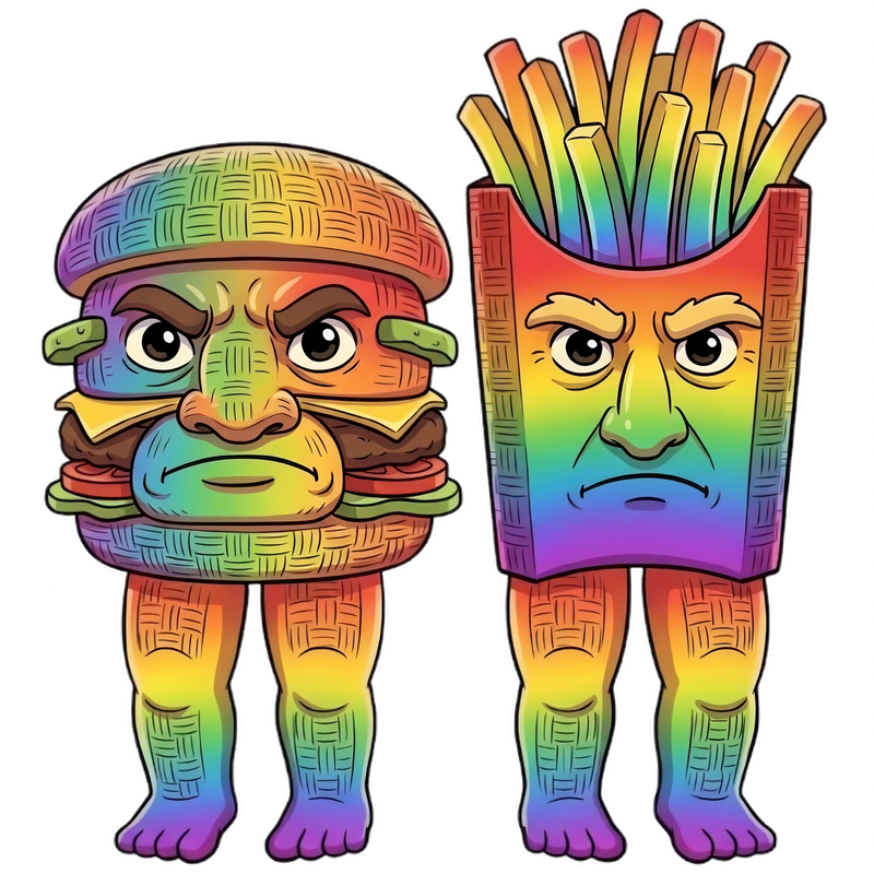 Rainbow Burguru and Fryuro